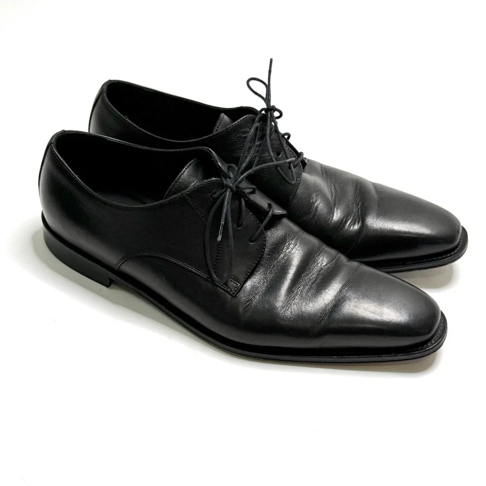 Broletto To Boot New York Mens Dress Shoes Black Leather Italian Oxford 13 M